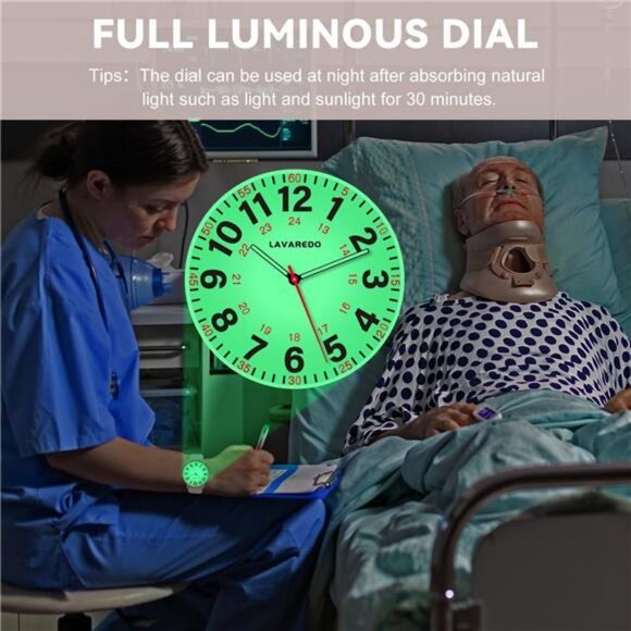 Nurse Watch for Nurses Doctors Women Men,Waterproof Analog Watches - Picture 3 of 7